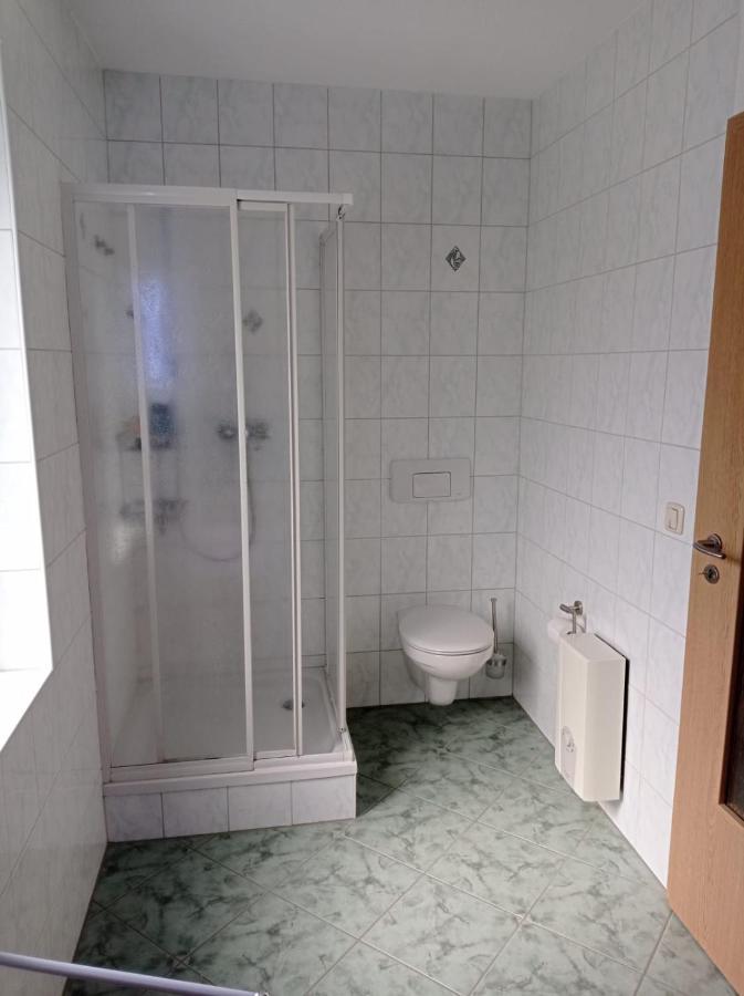 Ferienwohnung Greifenbach, Gartennutzung, Haustiere Willkommen Geyer Kültér fotó